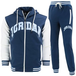Jordan Sportswear Tech Fleece Color Block Men's Hoodie & Pants  2 Pc Set