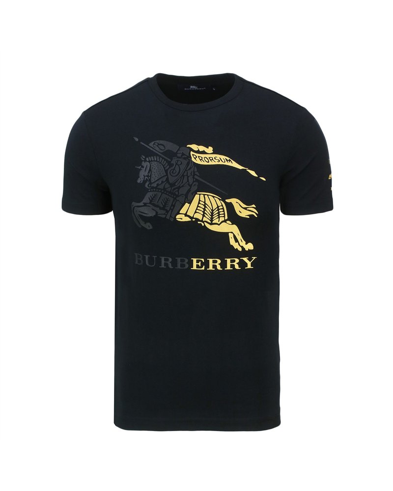 copy of Burberry Men's Cruise Abtot Black Cotton T-shirt