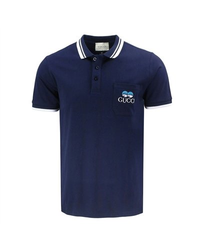 Gucci Logo Embroidered Short-Sleeve Polo Shirt
