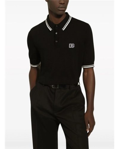 Dolce & Gabbana logo-embroidered  polo shirt
