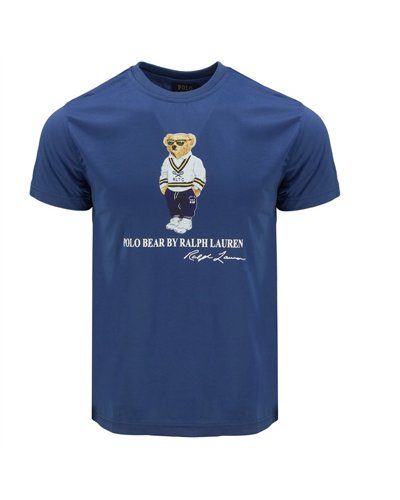R.L Polo Men's Classic Fit Polo Bear Jersey T-Shirt& Short Set