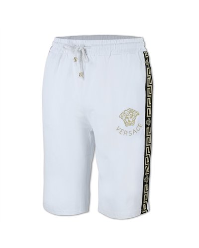 Versace Men's Crew Neck T shirt & Short Set White