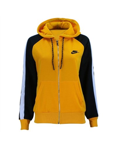 Nike Womens Essential Colorblock Full-Zip Fleece Hoodie & Pants Set