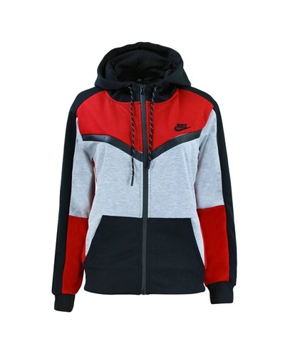 Nike Womens Essential Colorblock Full-Zip Fleece Hoodie & Pants Set