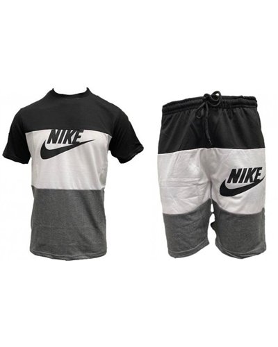 Nike Men's Crewneck Top & Short Set Black