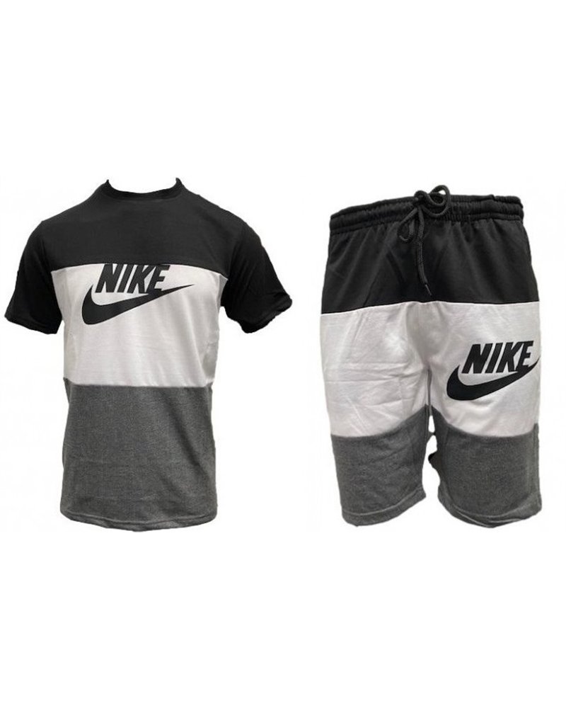 Nike Men's Crewneck Top & Short Set Black