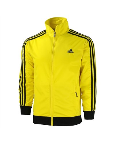 Adidas 3-Stripe Tricoat Track Set Jacket & Pants Yellow