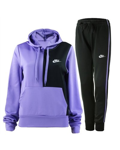 Nike Women's Sportswear Pullover  Hoodie &Pants  2 Pc Set  Purple