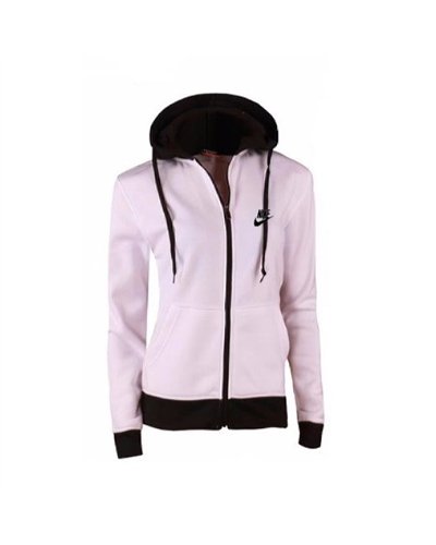 Nike Women's Essential Color Block Fleece Hoodie &Pants  2 Pc Set  White/Black