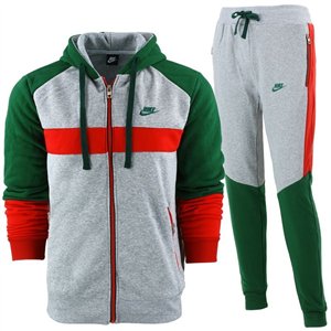 Nike Sportswear Color Block Full-Zip Hoodie & Pants Set