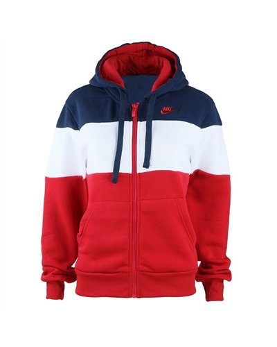 Nike Women's Essential Color Block Full-Zip Fleece Hoodie & Pants Set