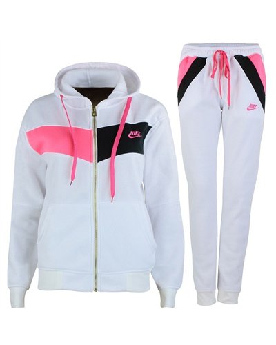 Nike Women's Essential Color Block Full-Zip Fleece Hoodie & Pants Set
