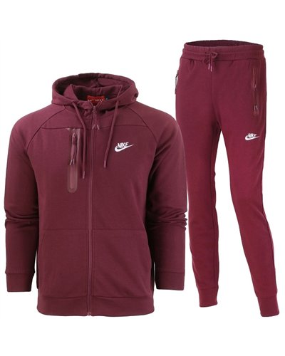 Nike Sportswear Tech Pack Men's Knit Track Suite Burgundy