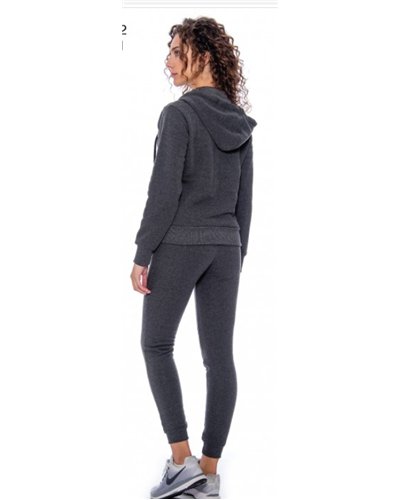 Nike Sportswear Club Fleece Women's Full Zip Hoodie & Pants Set  Charcoal