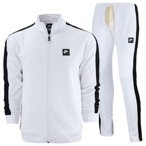 Nike Air Men's Knit Tracksuit  2 piece Set White/Black