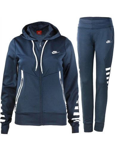 Nike Women's Sportswear Tech Fleece Hoodie & Pants 2 Pc Set Navy