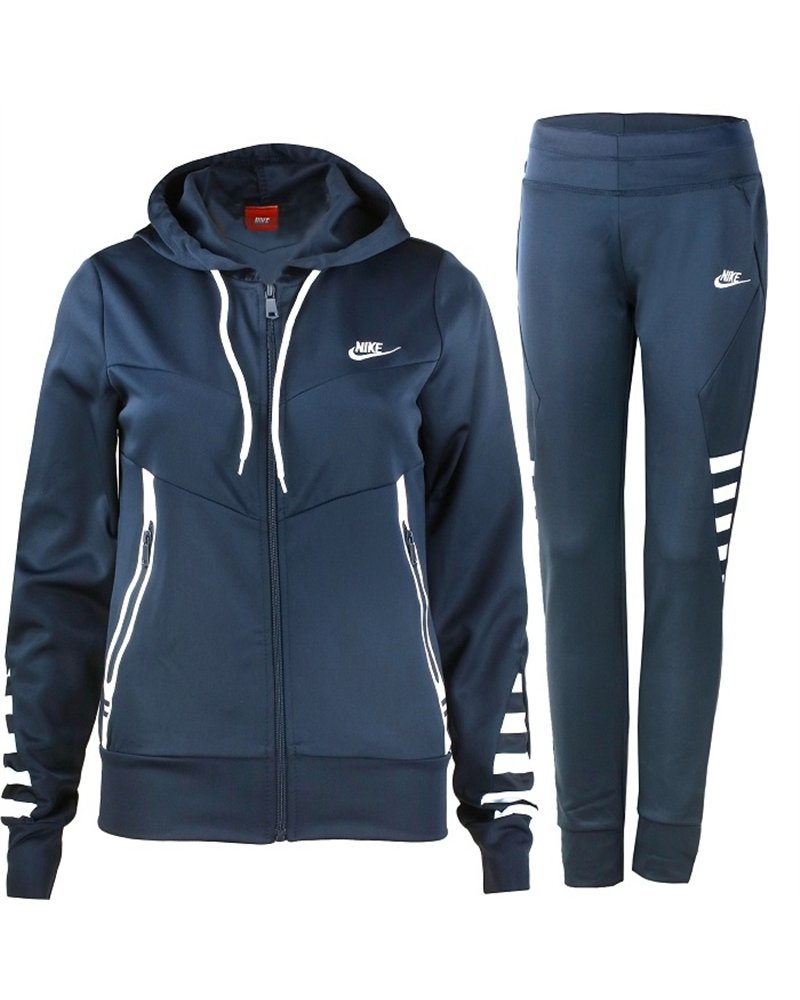 Nike Women's Sportswear Tech Fleece Hoodie & Pants 2 Pc Set Navy