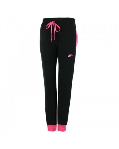 Nike Women's Sportswear Tech Fleece Hoodie & Pants 2 Pc Set Black/Pink