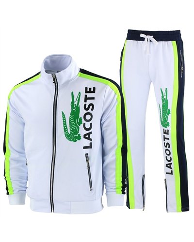 Lacoste Men's Sport Color-Blocked Track Suit White