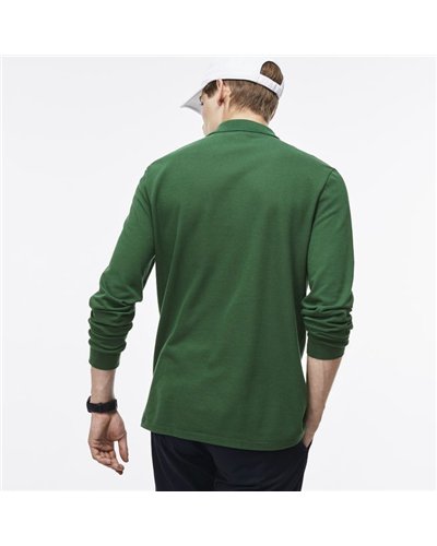 Lacoste Long Sleeve Pique Polo Shirt Kelly Green