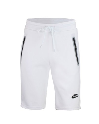 Nike Men's Tech Short-Sleeve Full Zip Hoodie & Short Set White