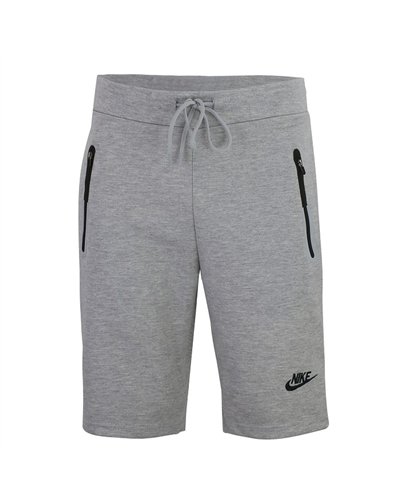 Nike Men's Tech Short-Sleeve Full Zip Hoodie & Short Set-Gray