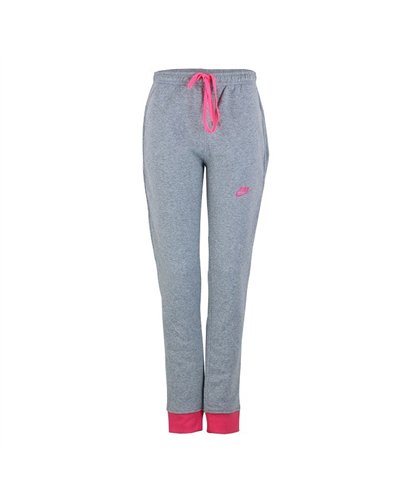 Nike Women's Sportswear Tech Fleece Hoodie & Pants  2 Pc Set  Gray/Pink
