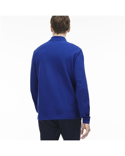 Lacoste Long Sleeve Pique Polo Shirt Midnight Blue