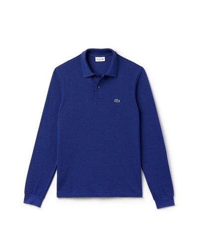 Lacoste Long Sleeve Pique Polo Shirt Midnight Blue