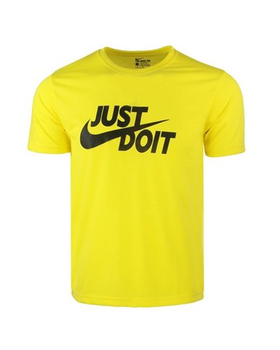 Nike Men's Just Do It Crewneck  Top & Short Set Yellow