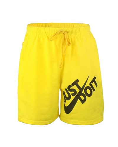 Nike Men's Just Do It Crewneck  Top & Short Set Yellow