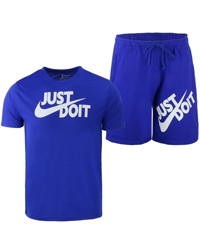 Nike Men's Just Do It Crewneck  Top & Short Set
