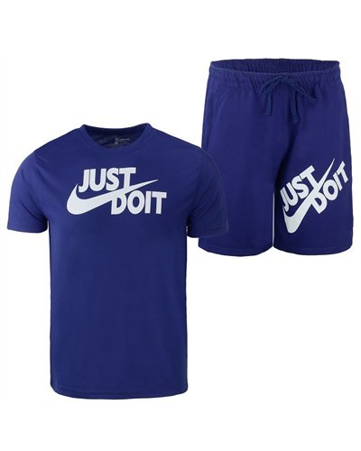 Nike Men's Just Do It Crewneck  Top  Short Set