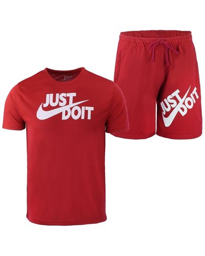 Nike Men's Just Do It Crewneck  Top & Short Set Final Sale