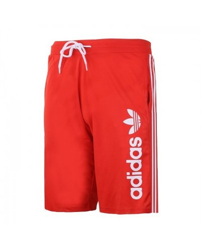 Adidas Men's 3-Stripes  Fleece Shorts & Tee Shirt Set