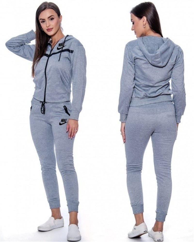 Nike Sportswear Tech Fleece Windrunner Women's Full-Zip Hoodie & Pants Set Gray