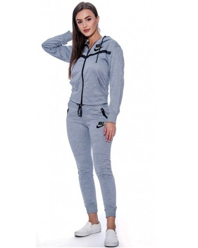 Nike Sportswear Tech Fleece Windrunner Women's Full-Zip Hoodie & Pants Set Gray