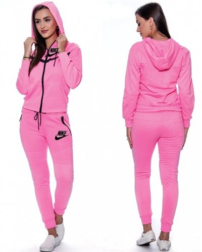 Nike Sportswear Tech Fleece Windrunner Women's Full-Zip Hoodie & Pants Set Pink
