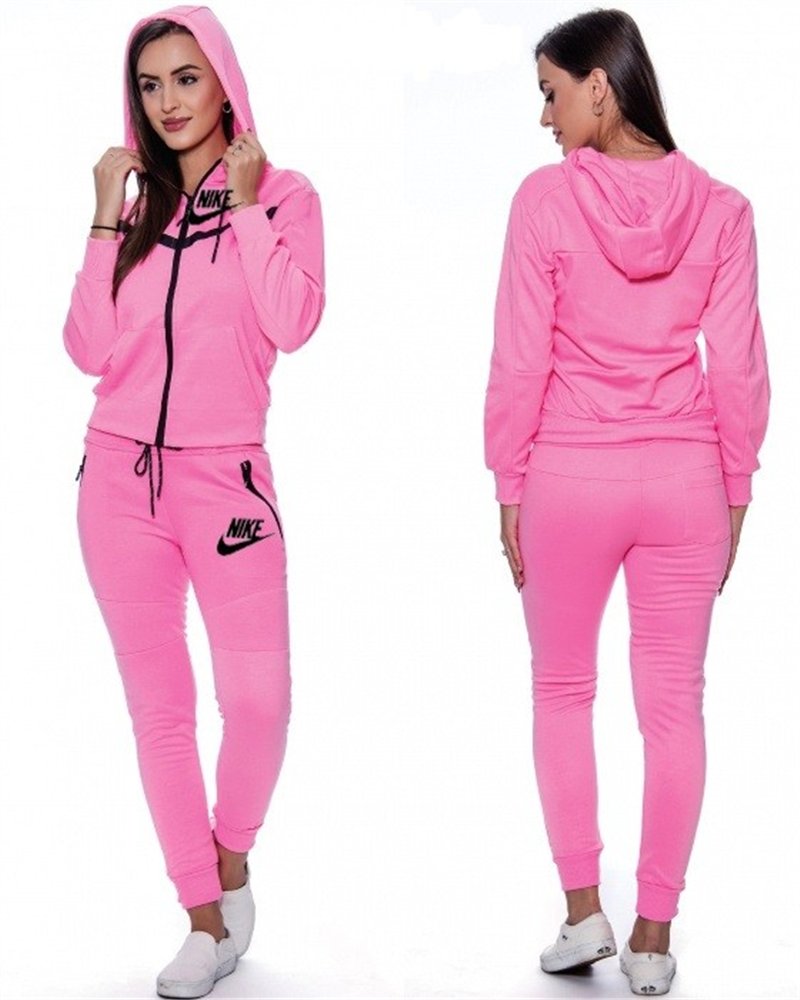 Nike Sportswear Tech Fleece Windrunner Women's Full-Zip Hoodie & Pants Set Pink