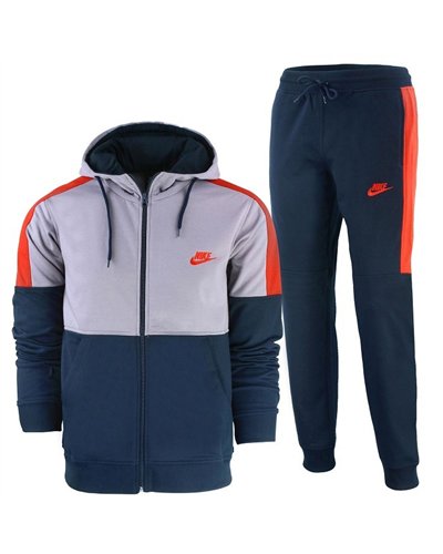 Nike Sportswear Club Fleece Two Tone Zip  Hoodie & Pants Set