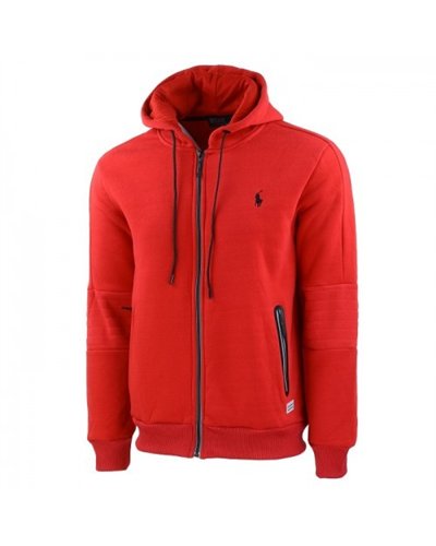 Polo Ralph Lauren Colorblock  Full-Zip Hoodie & Pants Set Red