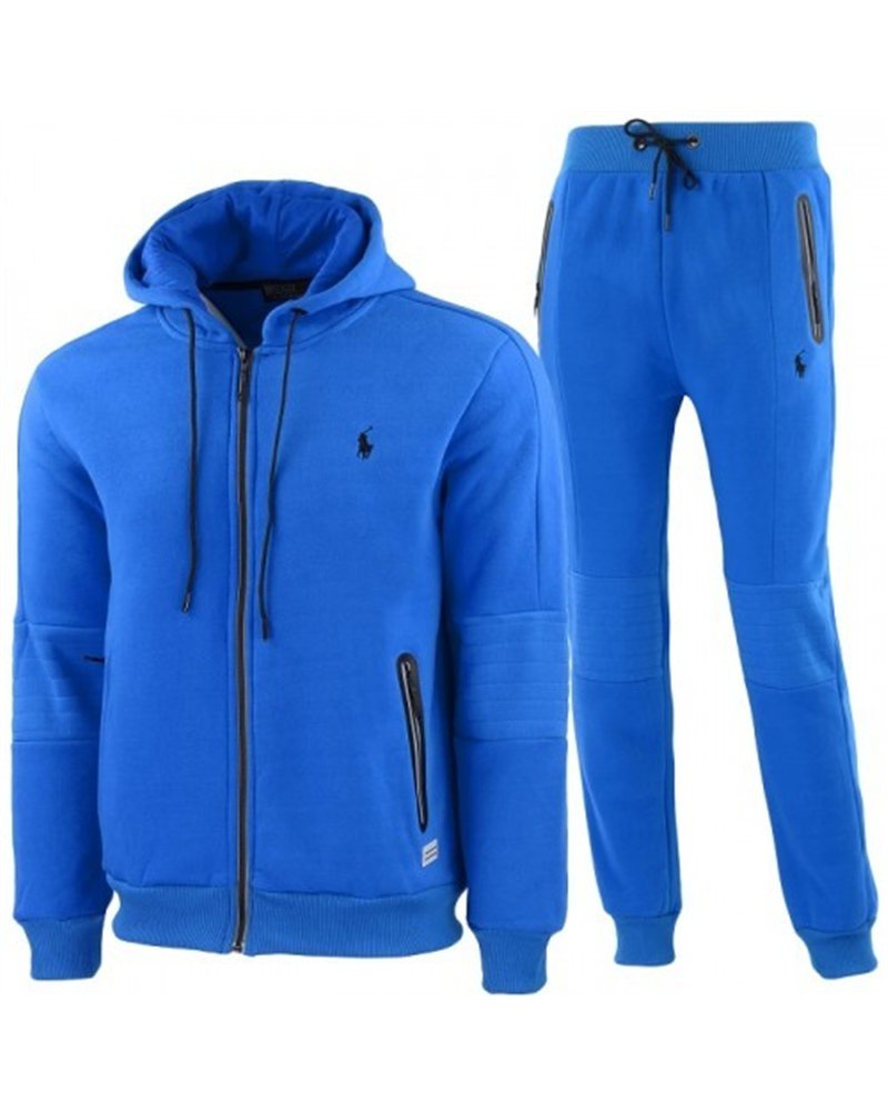 Polo Ralph Lauren Colorblock  Full-Zip Hoodie & Pants Set Royal