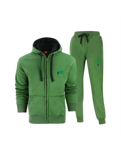 Polo Ralph Lauren Colorblock Fleece Zip Hoodie & Pants Set Olive