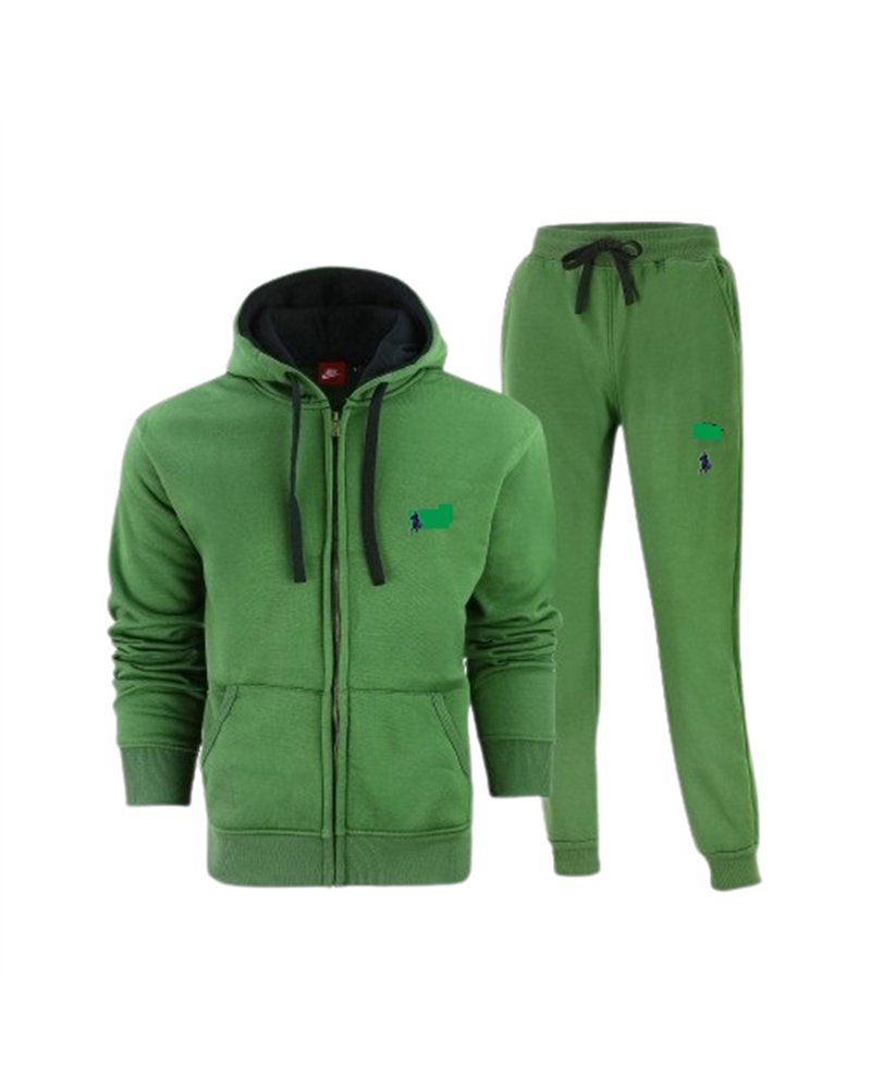 Polo Ralph Lauren Colorblock Fleece Zip Hoodie & Pants Set Olive