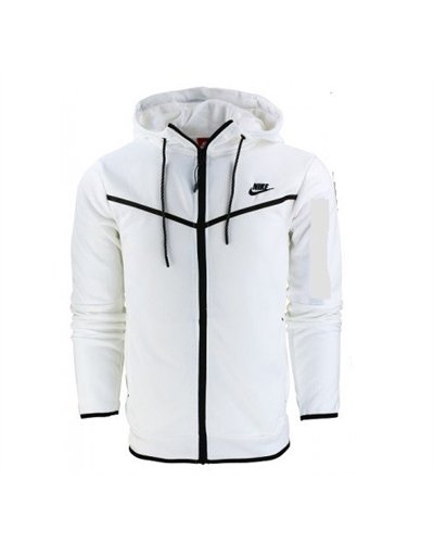 Nike Sportswear Club Fleece Men's Full Zip Hoodie & Pants Set White