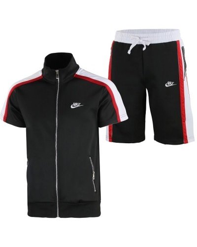 Nike Sportswear Jacket & Short Set 2 Pc Set Black