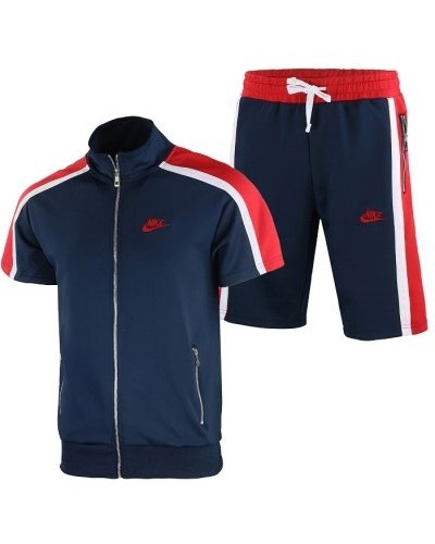 Nike Sportswear Jacket & Short Set 2 Pc Set Navy