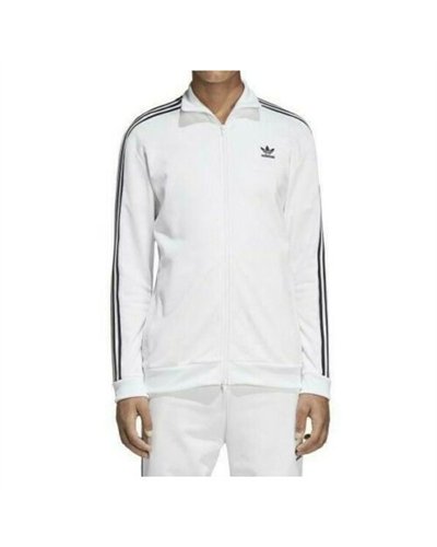 Adidas Two Tone 3-Stripe Tricoat Track Set Jacket & Pants White