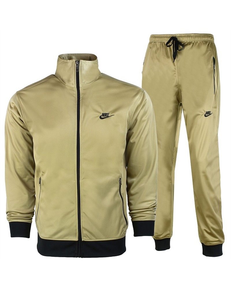 Nike Men's Knit  2 Piece Tracksuit  TAUPE