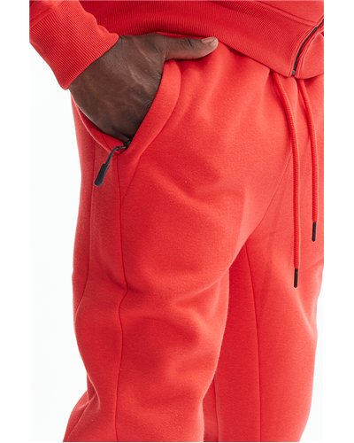 Lacoste  Full Zip-Up Hoodie & Pants Set Red